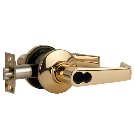 Grade 2 Tubular Lock, Entrance/Office Function, Schlage FSIC Less Core, Saturn Lever, Bright Brass F
